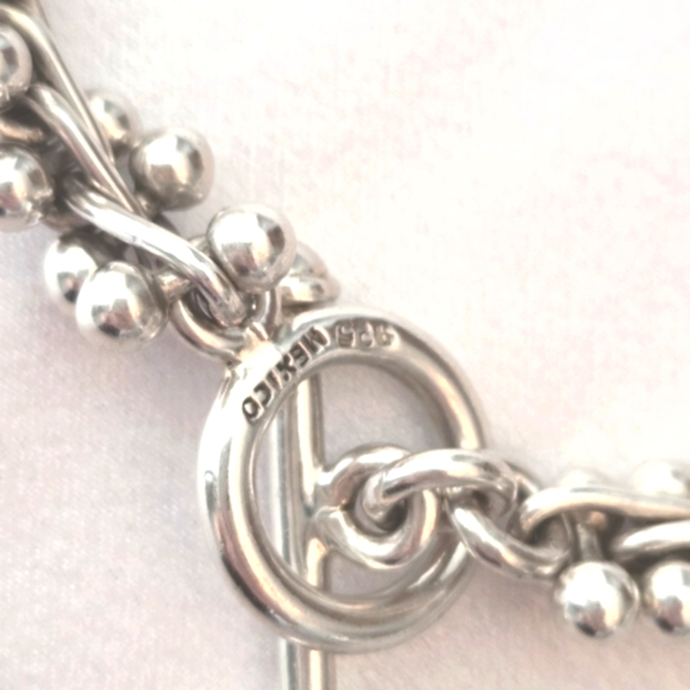Timeless Mexico 925 Silver DNA Necklace with Polished Finish. - Picture 5 of 7